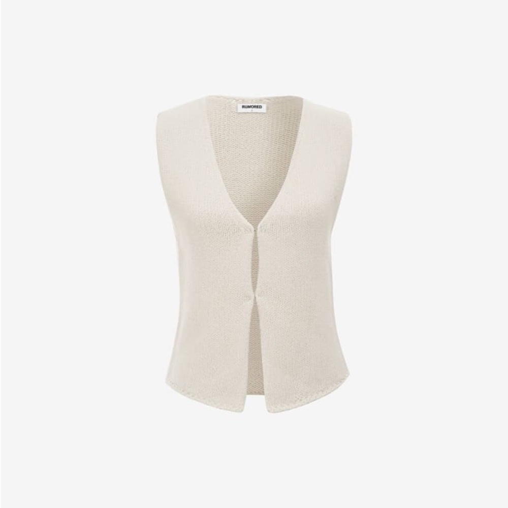 Rumors Rumored Cream Knit Vest - Picture 3 of 7